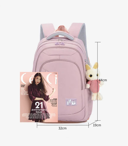 Roze Schooltas Rugzak voor Meisjes en Tieners