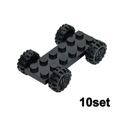 Wielen en assen set voor voertuigen – Compatibel met LEGO®