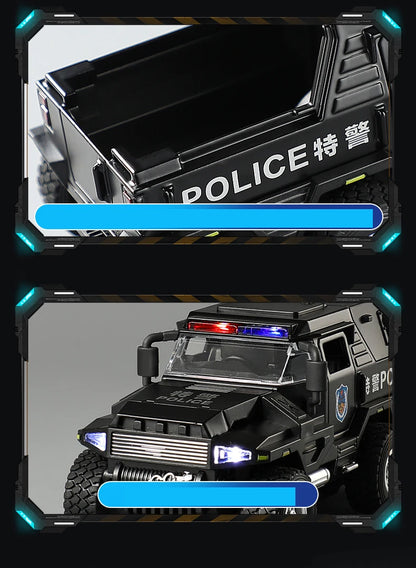 Speelgoed Politietruck Model | Diecast Voertuig met Geluid en Licht