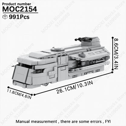 MOOXI Space Wars Bouwset: Voertuig & Tank Compatibel met LEGO®