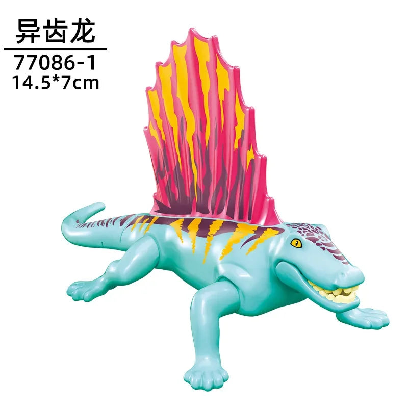 Dinosaurus Bouwblokken Set - T-Rex en Velociraptor