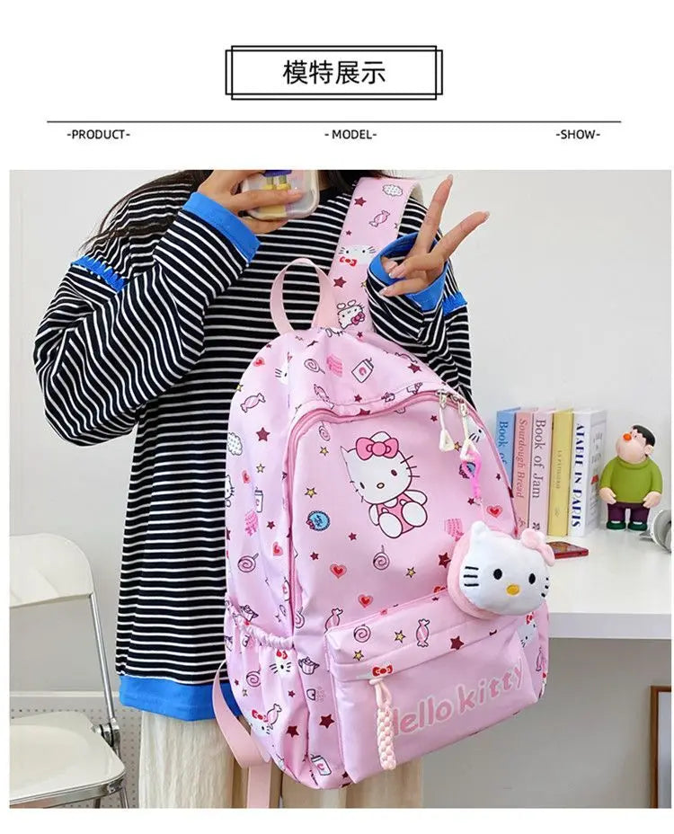 Sanrio Schooltas met My Melody, Cinnamoroll & Kuromi + Mini Tasje