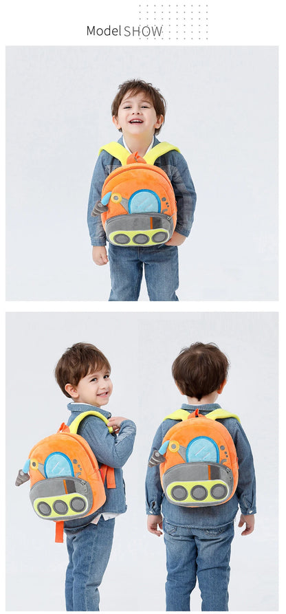 Pluche Kinderrugzak Graafmachine – 1-3 Jaar