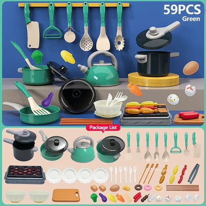 Speelkeuken Set met Accessoires, Pannen en Speeleten