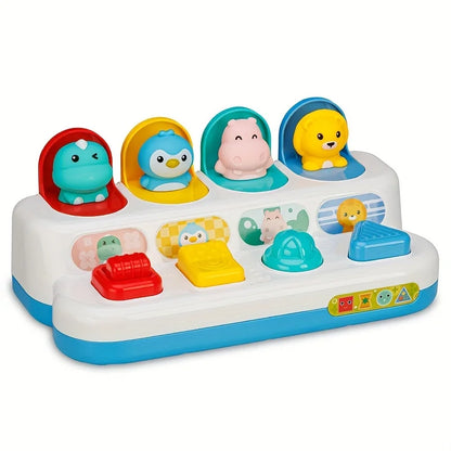 Baby Pop-Up Dieren Speelgoed met Knoppen