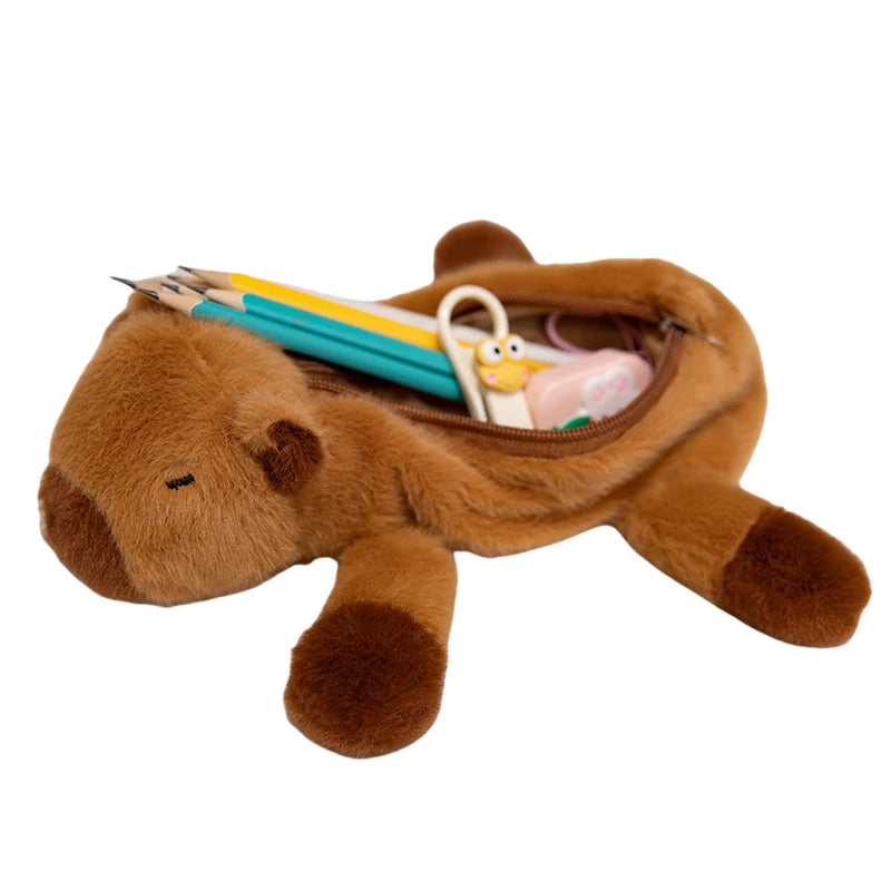 Grote Pluche Pennenzak met Dieren voor Schoolspullen