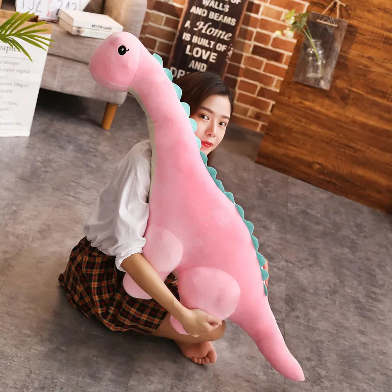 Zachte Dinosaurus Knuffel van Pluche – 50 of 80 cm – Diverse kleuren