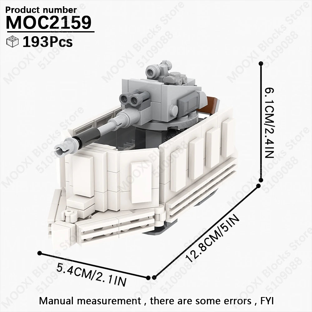 MOOXI Space Wars Bouwset: Voertuig & Tank Compatibel met LEGO®