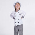 Kinder Chef Kostuum Set - Uniform met Broek, Bovenstuk en Muts