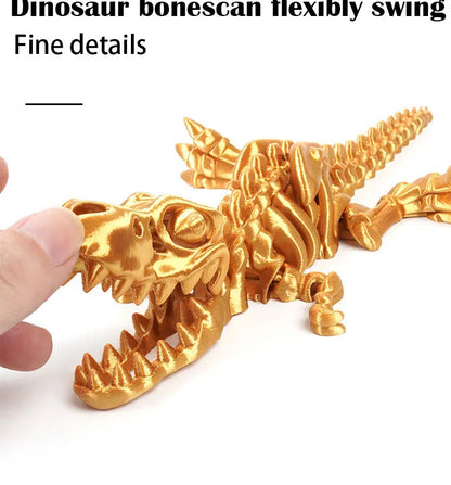 3D Geprinte Draak | Beweegbaar Model voor Decoratie