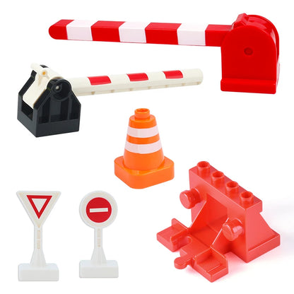 Treinrails set voor grote bouwstenen – Compatibel met Duplo®
