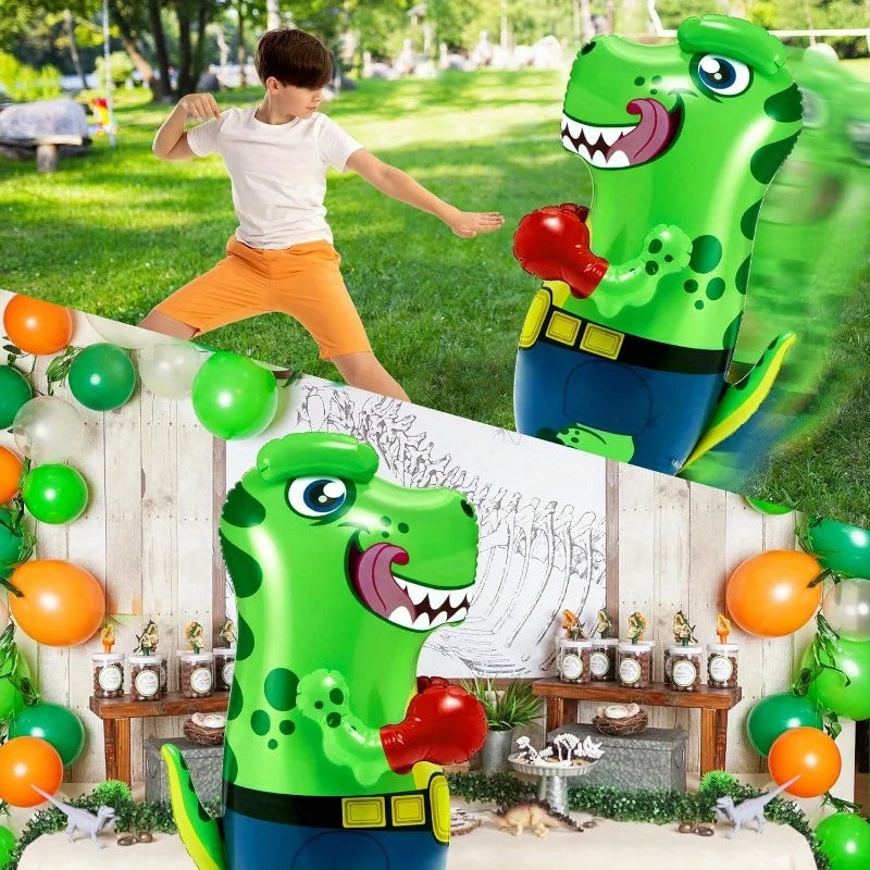 Grote Opblaasbare T-Rex Dinosaurus Boksbal met Terugslaande Actie