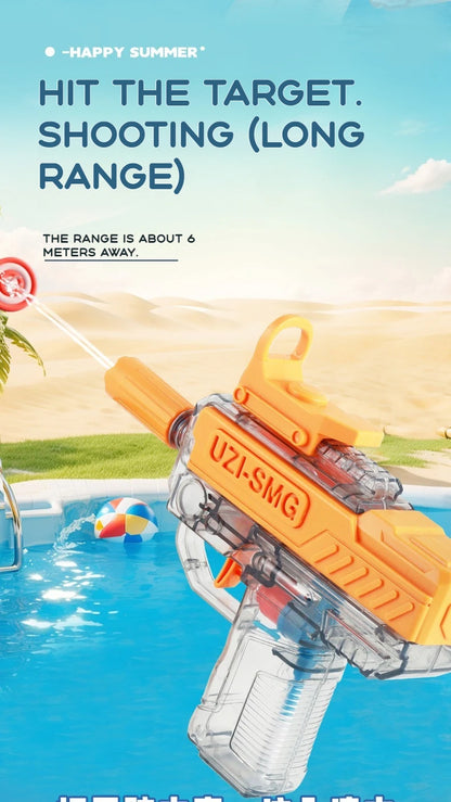 UZI Waterpistool Niet-Elektrisch | Handmatig Hoge Druk Waterpistool voor Kinderen en Volwassenen