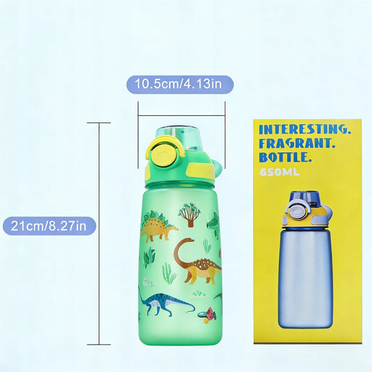 Smaak Waterfles voor Kinderen - 650 ml Tritan met 5 Smaakringen