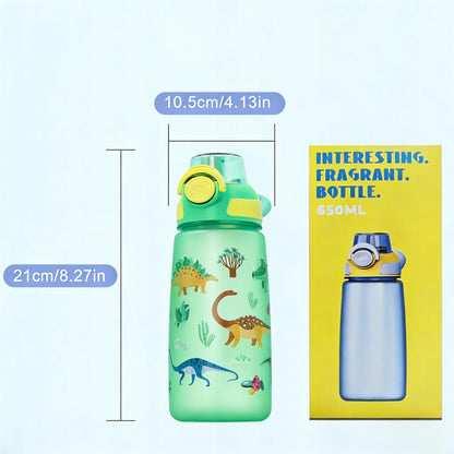 Smaak Waterfles voor Kinderen - 650 ml Tritan met 5 Smaakringen