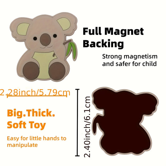 10 Dieren Magneetjes voor Koelkast en Whiteboard