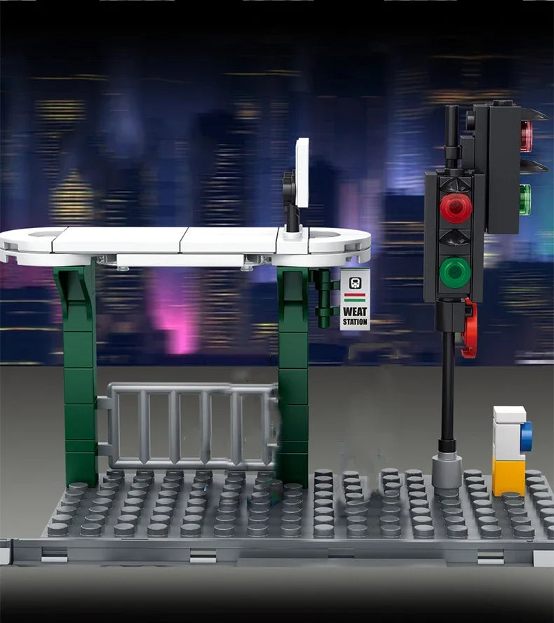 Bouwstenen Set Metro Trein | Compatibel met Lego