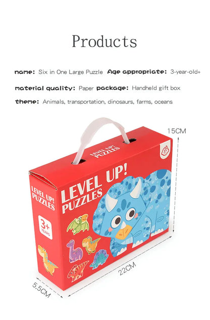 Educatieve legpuzzel set met dieren voor kinderen (verschillende moeilijkheidsgraden)