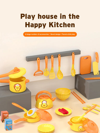 Complete Kinder Speelkeuken met Kookplaat en Keukengerei