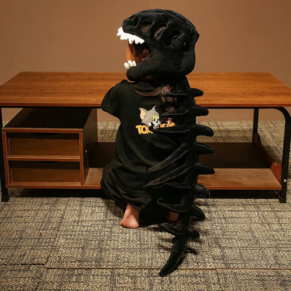 Dinosaurus Skelet Kostuum met Hoofdeksel voor Cosplay