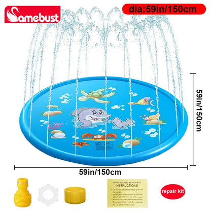 Opblaasbare Waterspeelmat met Sproeiers