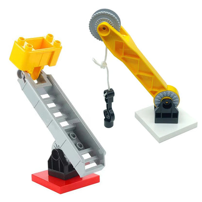 Treinrails set voor grote bouwstenen – Compatibel met Duplo®