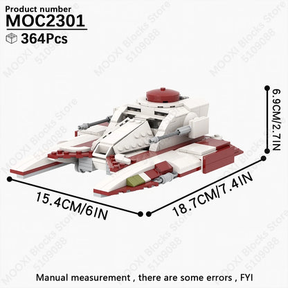 MOOXI Space Wars Bouwset: Voertuig & Tank Compatibel met LEGO®