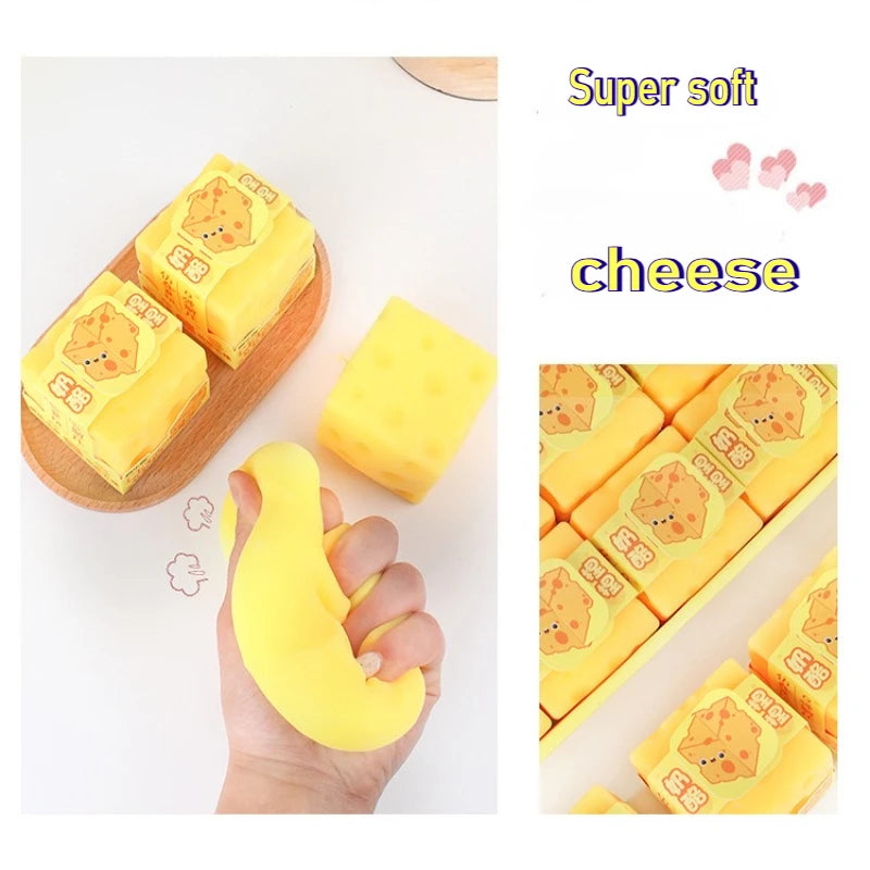 Squishy Kaas Knijpspeeltje voor Stressvermindering