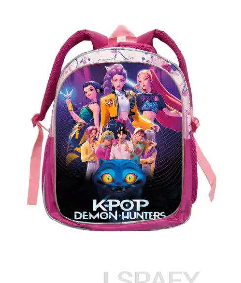 Zachte Roze Cartoon Rugzak 12 inch voor Kinderen
