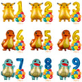 Pokémon Ballonnen Set met Pikachu, Squirtle en Charmander