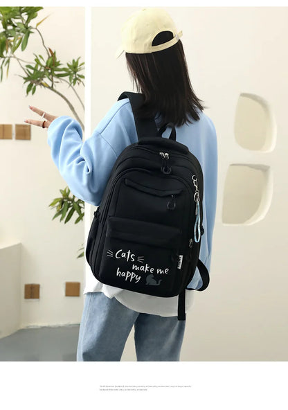 Roze Schooltas Rugzak voor Meisjes en Tieners