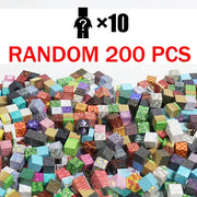 200PCS AND 10 DOLLS