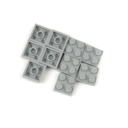 Bouwblokken Achtbaan Rails en Chassis Onderdelen (Compatibel met Lego)