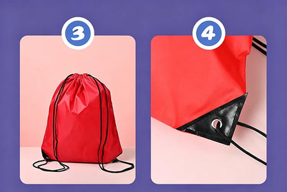 Lichtgewicht Trekkoord Tas – Unisex Rugzak voor School & Sport