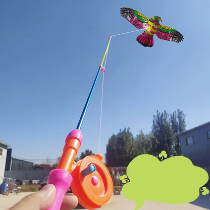 Mini Cartoon Vlieger voor Kinderen met Handvat (40 cm)
