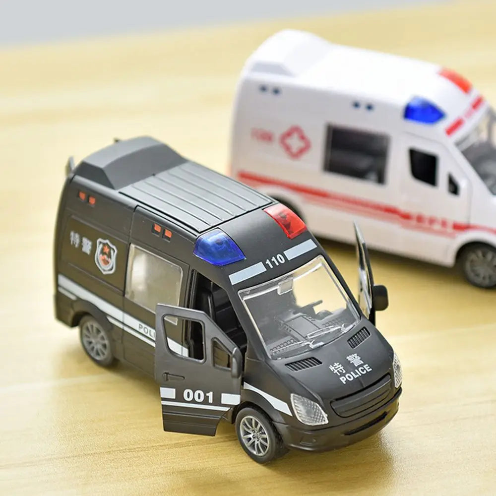 Inertie Voertuig Model – Politieauto, Brandweerwagen of Ambulance