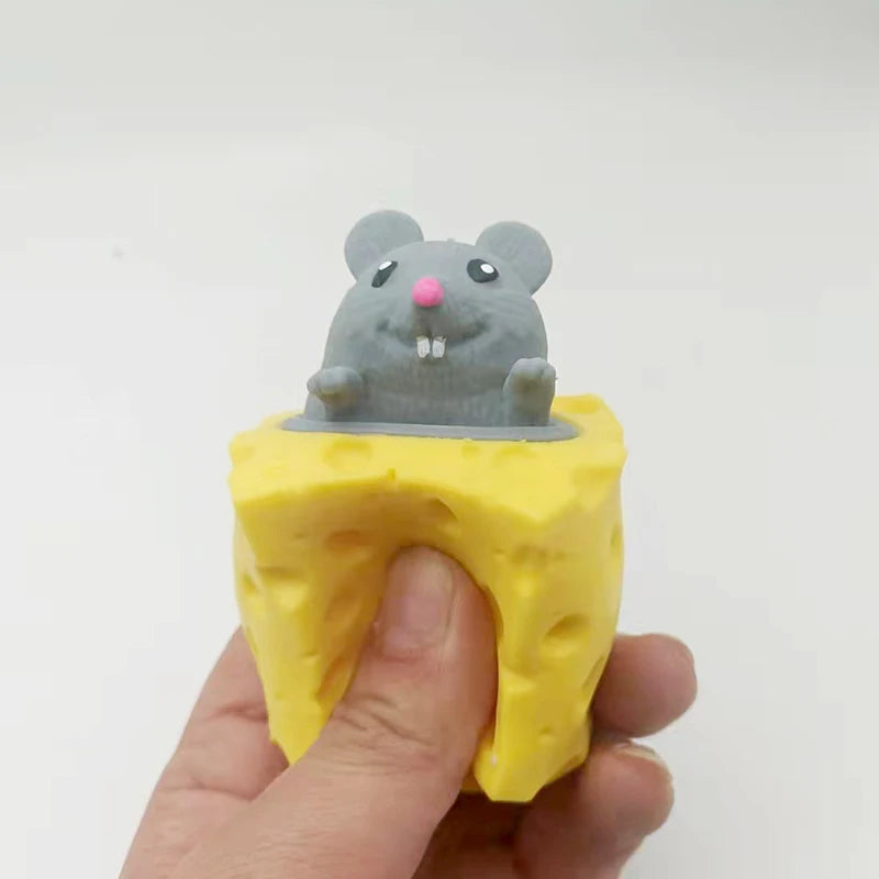 Knijpspeeltje Kaas met Muis voor Stressvermindering