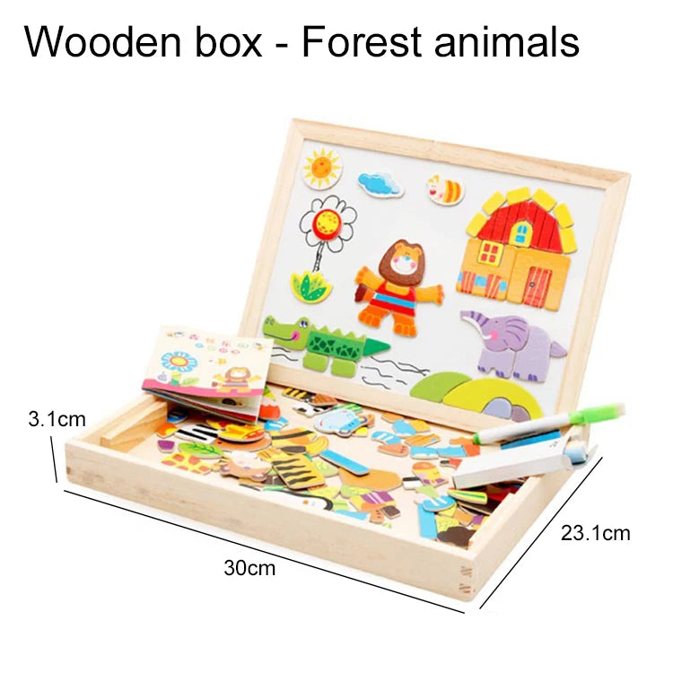 Magnetisch Teken- en Puzzelbord voor Kinderen