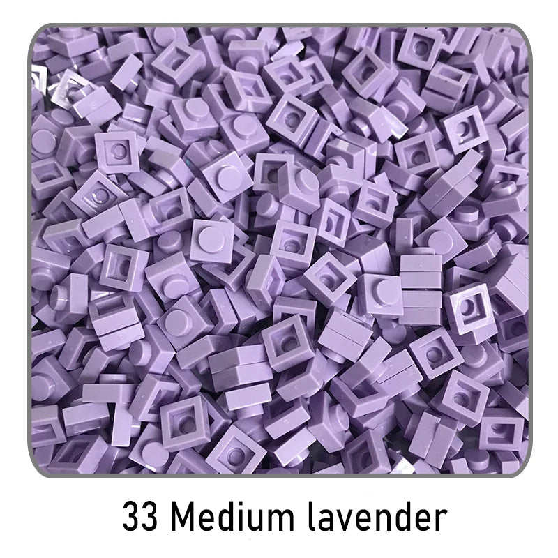 100 stuks 1x1 bouwstenen | Compatibel met Lego
