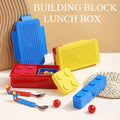 Kleurrijke Lunchbox met Bouwstenen voor Kinderen - Lekdicht en Magnetronbestendig