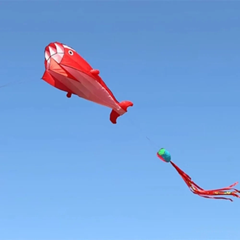 Grote Vlieger Walvis of Dolfijn – 2.2 meter met 100 meter vliegerlijn