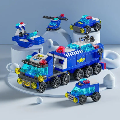6-in-1 Bouwblokken Set Politie Brandweer Kasteel | LEGO®-compatibel 6-12 jaar