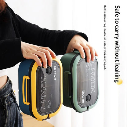 Magnetron Lunchbox met Vakken – Lekvrij & Draagbaar