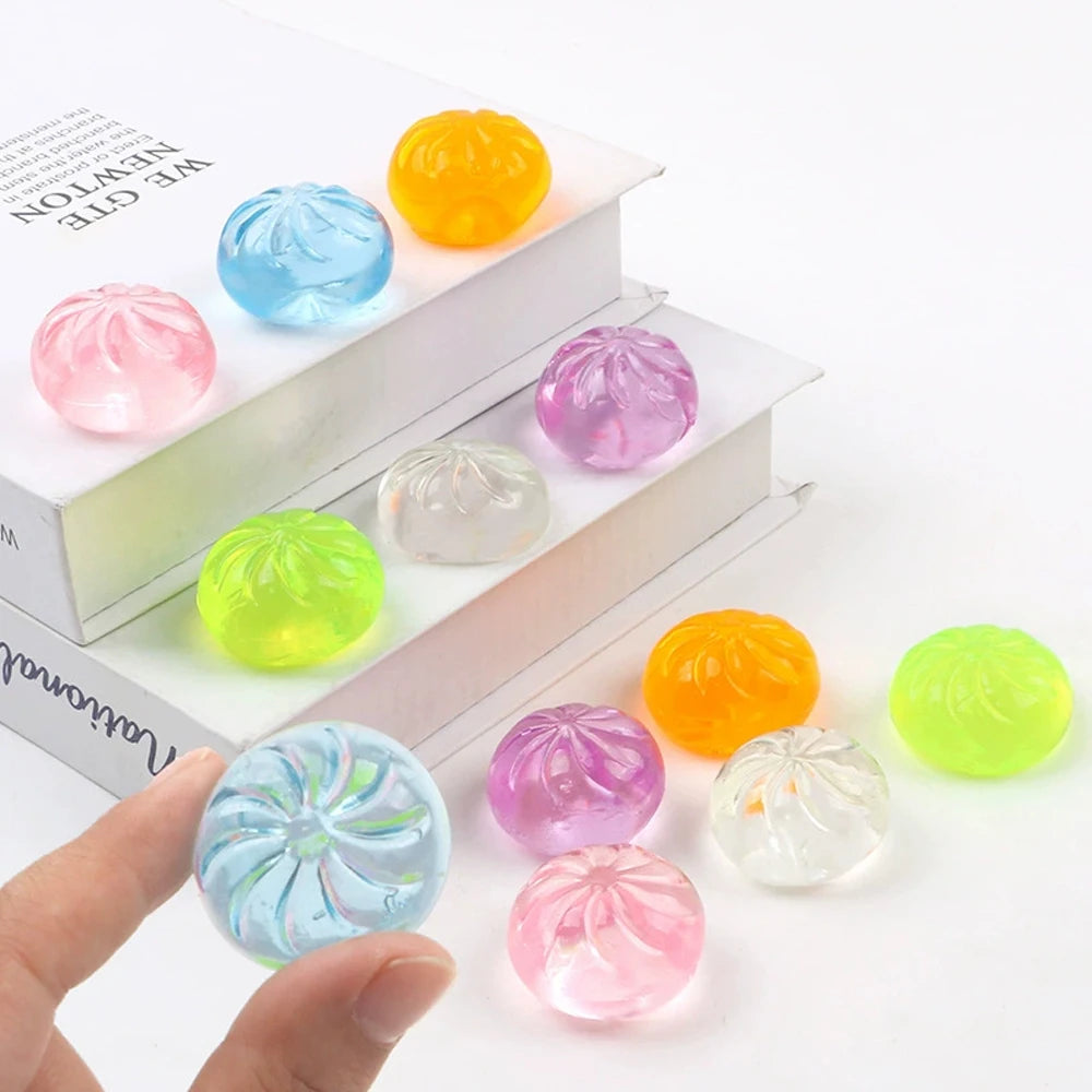 Set van 5 Knijpspeeltjes – Stressvermindering in Dumpling & Broodje Vorm