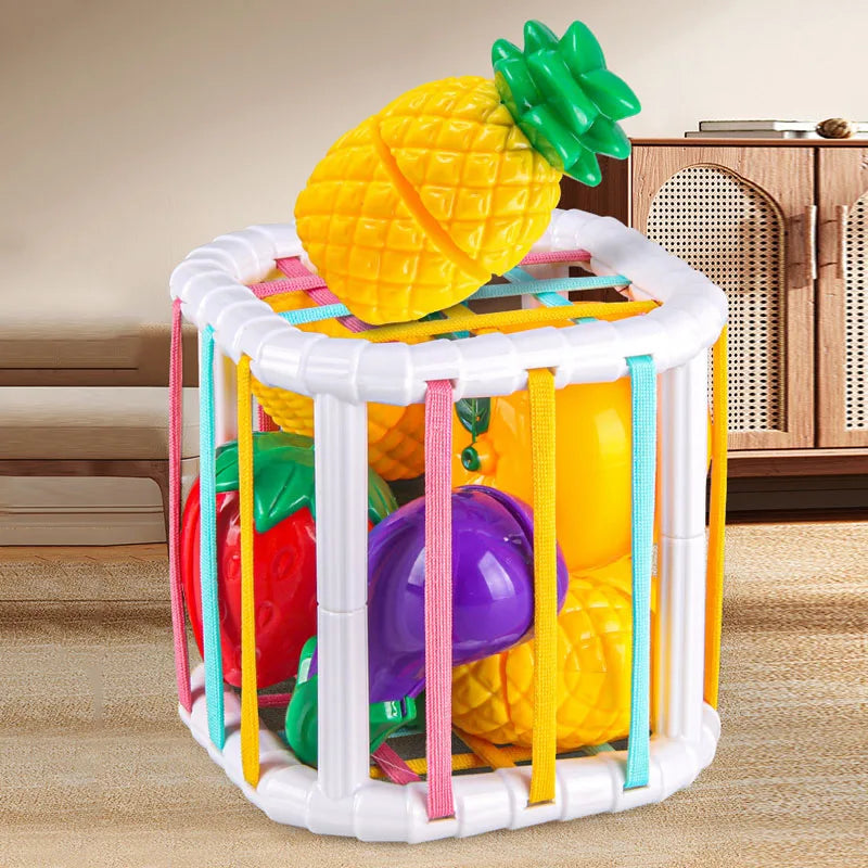 Montessori Speelset: Fruit Snijden en Vormen Sorteren