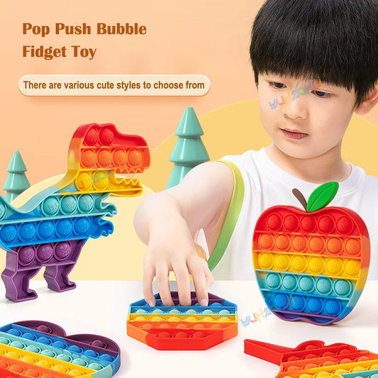 Pop Push Bubble Fidget Speelgoed voor Stressvermindering en Zintuiglijke Ontwikkeling