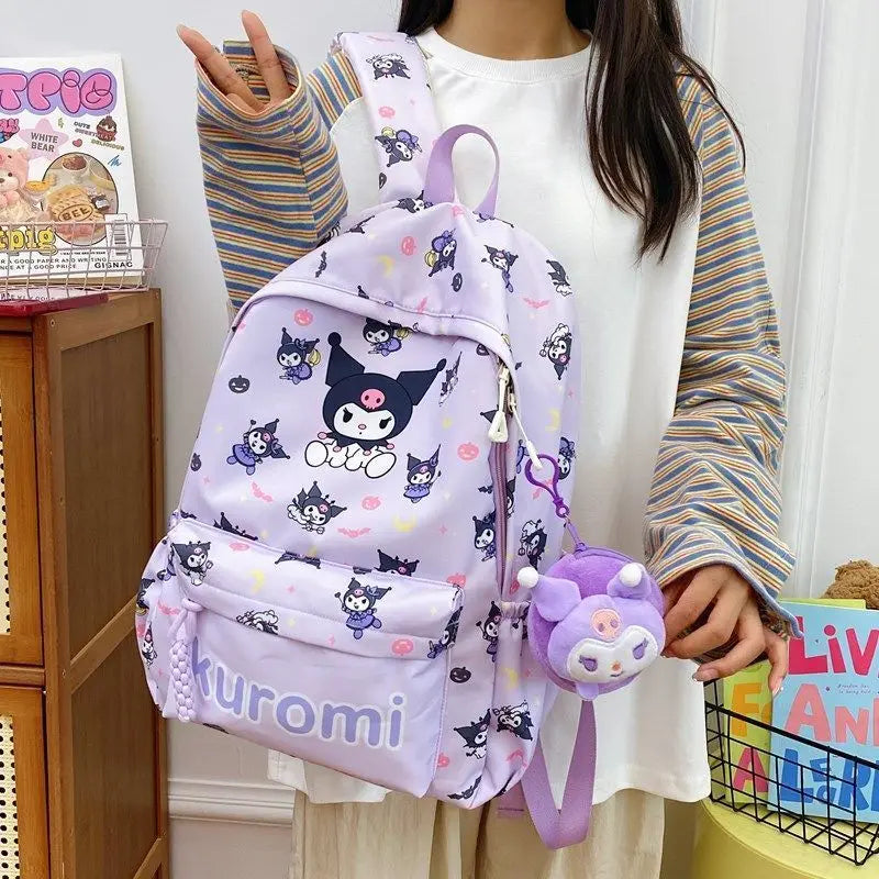 Sanrio Schooltas met My Melody, Cinnamoroll & Kuromi + Mini Tasje