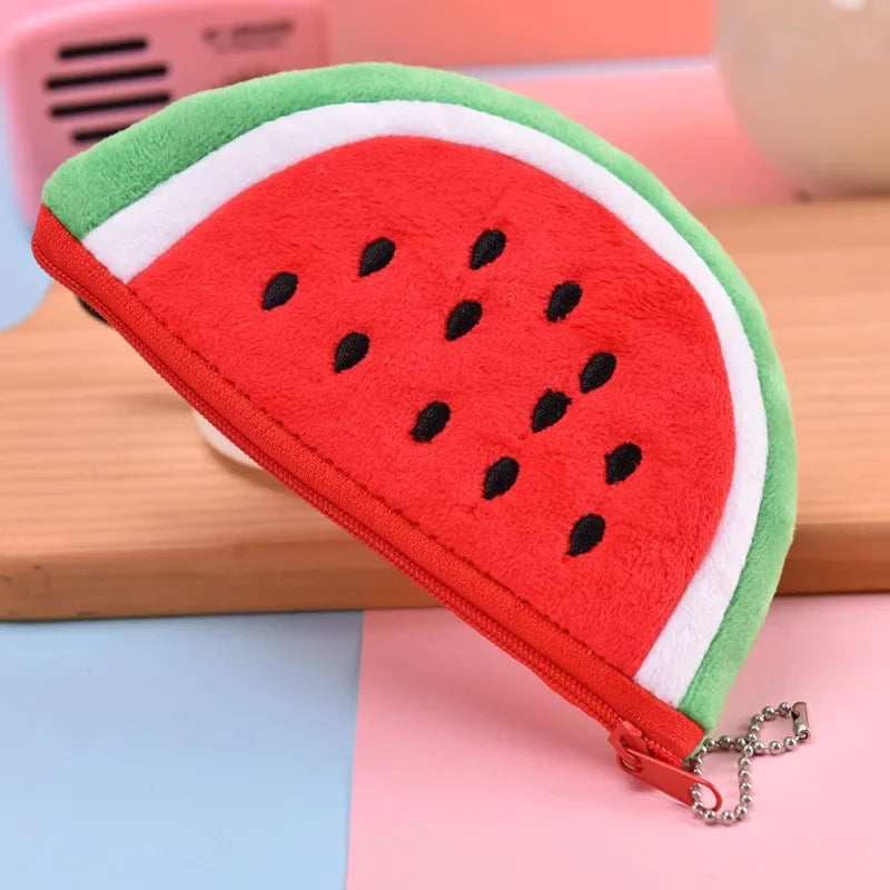 Pluche Watermeloen Portemonnee of Etui voor Kinderen