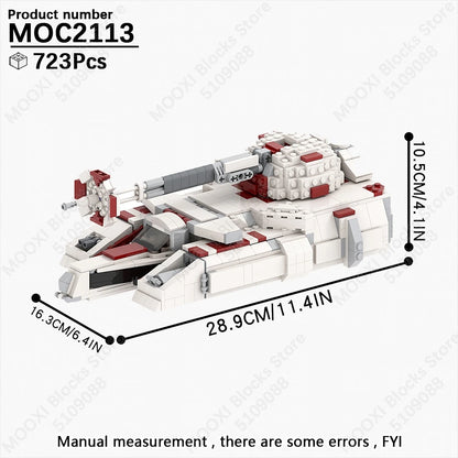 MOOXI Space Wars Bouwset: Voertuig & Tank Compatibel met LEGO®