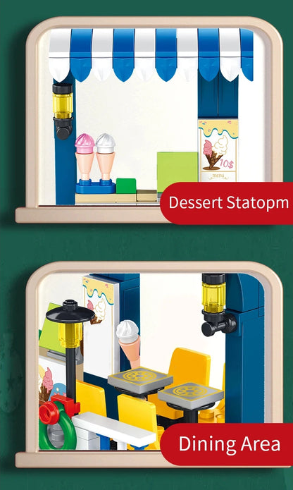 Bouwstenen Set Metro Trein | Compatibel met Lego